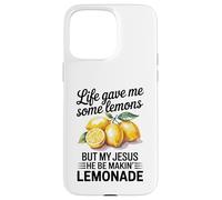 Life Gave Me Some Lemons But My Jesus Christian Lemonade Case for iPhone 15 Pro Max