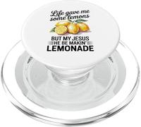 Life Gave Me Some Lemons But My Jesus Christian Lemonade PopSockets PopGrip for MagSafe