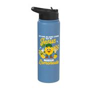 Life Gave Me Some Lemons But My Jesus He Be Makin Lemonade Stainless Steel Insulated Water Bottle