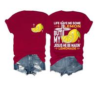 Life Gave Me Some Lemons But My Jesus He Be Making Lemonade Shirt Jesus Made Lemonade Faith Positive T-Shirts