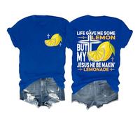 Life Gave Me Some Lemons But My Jesus He Be Making Lemonade Shirt Jesus Made Lemonade Faith Positive T-Shirts