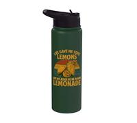 Life Gave Me Some Lemons But My Jesus He Be Making Lemonade Stainless Steel Insulated Water Bottle