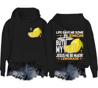 Life Gave Me Some Lemons But My Jesus He Be Making Lemonade Sweatshirt Jesus Made Lemonade Faith Positive Hoodie