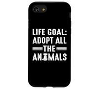 Life goal adopt all animals for dog dad or dog mom Case for iPhone SE (2020) / 7 / 8