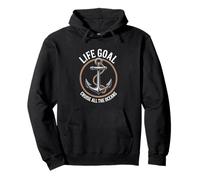 Life Goal Cruise All The Oceans Funny Cruising Vacation Pullover Hoodie