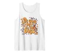Life Goal Pet All The Dogs Funny Dog Lover Men Women Tank Top
