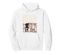 Life Goal Pet All The Dogs Funny Dog Lover Pullover Hoodie