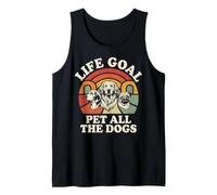 Life Goal Pet All The Dogs Funny Tank Top