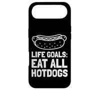Life Goals Eat All Hotdogs Funny Food Lover Case for iPhone Air
