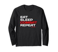 Life Goals: Eat Sleep Combat Repeat, Defense Training Long Sleeve T-Shirt