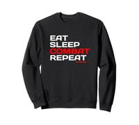 LIfe Goals: Eat Sleep Combat Repeat, Defense Training Sweatshirt