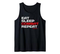 Life Goals: Eat Sleep Combat Repeat, Defense Training Tank Top