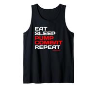 Life Goals: Eat Sleep Pump Combat Repeat, Strength Training Tank Top