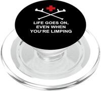 Life goes on, even when you're limping PopSockets PopGrip for MagSafe