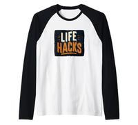 Life Hacks Speech Raglan Baseball Tee