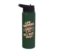 Life Happens 90's R&B Helps Stainless Steel Insulated Water Bottle