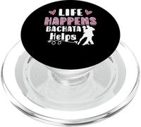 Life Happens Bachata Helps PopSockets PopGrip for MagSafe