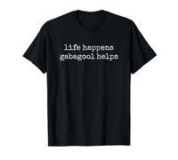 Life Happens Gabagool Helps Value Graphic T-Shirt, Men, Black, S