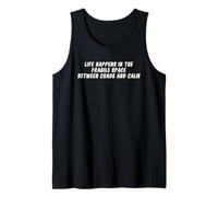 Life Happens in The Fragile Space Mindfulness Meditation Zen Tank Top
