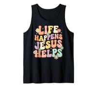 Life Happens Jesus Helps Tank Top