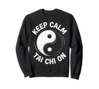 Life Happens Keep Calm Tai Chi On Martial Arts Yin & Yang Sweatshirt