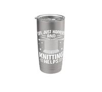 Life Happens Knitting Helps Stainless Steel Insulated Tumbler
