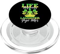 Life Happens Laughter Yoga Design PopSockets PopGrip for MagSafe