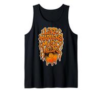 Life Happens Music Helps Retro Graffiti Vinyl Record Tank Top