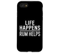 Life Happens Rum Helps Funny Case for iPhone SE (2020) / 7/8