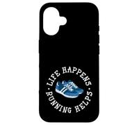 Life Happens Running Helps Case for iPhone 16