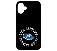 Life Happens Running Helps Case for iPhone 16 Plus