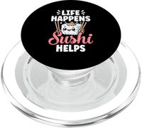 Life Happens Sushi Helps PopSockets PopGrip for MagSafe