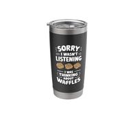 Life Happens Waffles Help Powered by Waffles Stainless Steel Insulated Tumbler