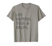 life happens yoga helps T-Shirt