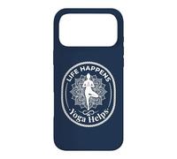 Life Happens Yoga Meditation Helps Wellness Lotus Pose 2 Case for iPhone 17 Pro Max