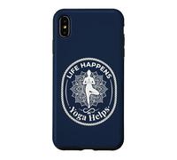 Life Happens Yoga Meditation Helps Wellness Lotus Pose 2 Case for iPhone XS Max