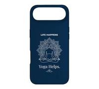 Life Happens Yoga Meditation Helps Wellness Lotus Pose 3 Case for iPhone Air