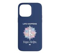 Life Happens Yoga Meditation Helps Wellness Lotus Pose 4 Case for iPhone 14 Pro Max