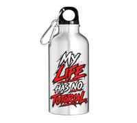 Life Has No Instructional Guide Tourist Water Bottle Silver