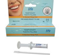 Life Healthcare Temporary Tooth Filling Kit, No Mixing, 10 Ready-to-Use Fillings for Lost or Broken Fillings