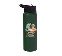 Life I Only Like the Beach and Maybe 3 People Summer Stainless Steel Insulated Water Bottle