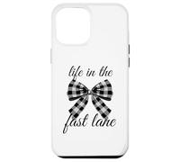 Life in the fast lane Checkered bow Case for iPhone 12 Pro Max