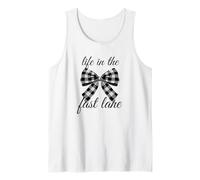 Life in the Fast Lane Checkered Bow Tank Top