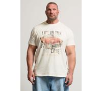 'Life In The Fast Lane' Graphic T-Shirt BadRhino Off White 4XL