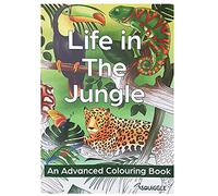 Life in The Jungle Adult Advanced Colouring book A4 Size