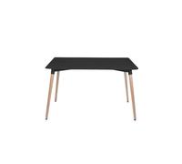 Life Interiors 'halo' 4 Or 6 Seating Dining Table Single In Black Black