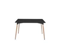 Life Interiors 'Halo' 4 or 6 Seating Dining Table Single in Black Life Interiors Black