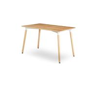 Life Interiors 'halo' 4 Or 6 Seating Dining Table Single In Light Beige Light Beige One Size