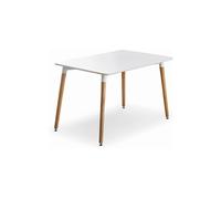 Life Interiors 'halo' 4 Or 6 Seating Dining Table Single In White White
