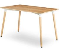 Life Interiors Halo 4 Or 6 Seating Dining Table Single, Oak